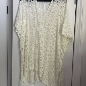 Hand knitted pancho